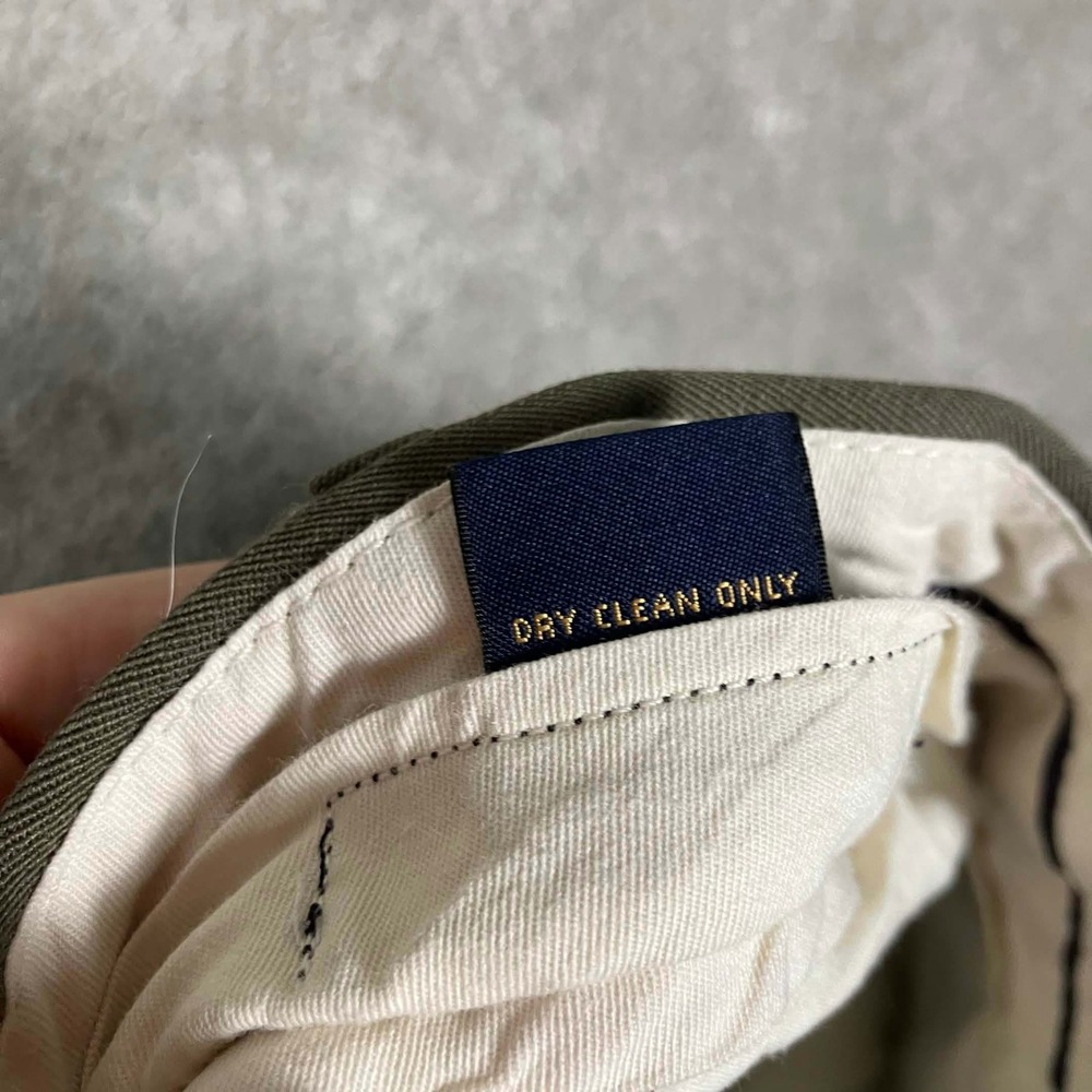 Brooks Brothers Dress Pants Mens 38 Brown Olive Pleated Cuffed 100% Wool Canada - Picture 9 of 10